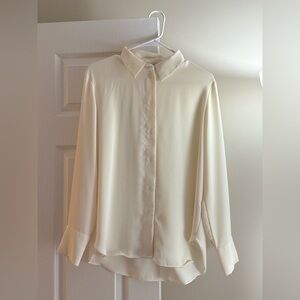 H&M Cream Collared Shirt